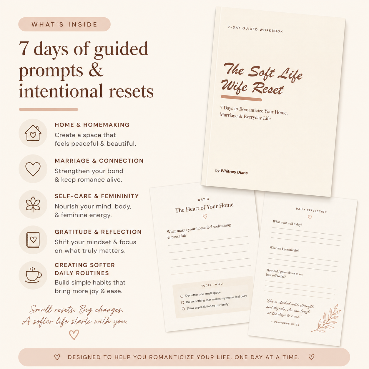 The Soft Life Wife Reset — 7 Day Digital Workbook.